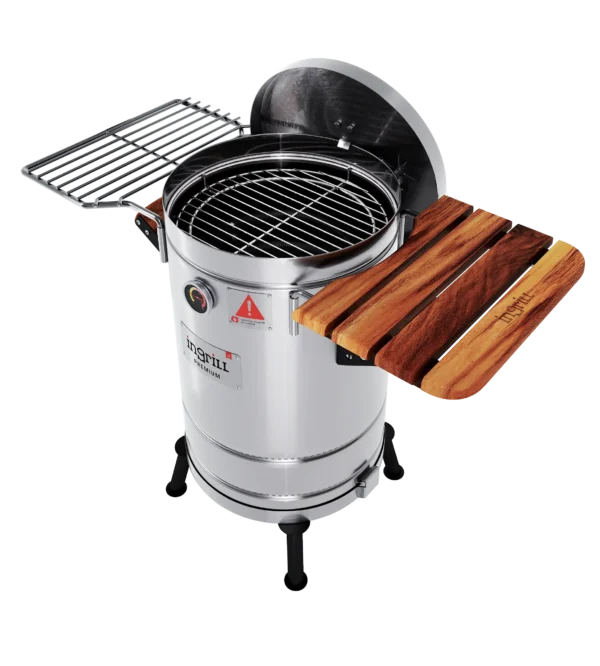 barriles ahumadores con tapa y parrilla asador